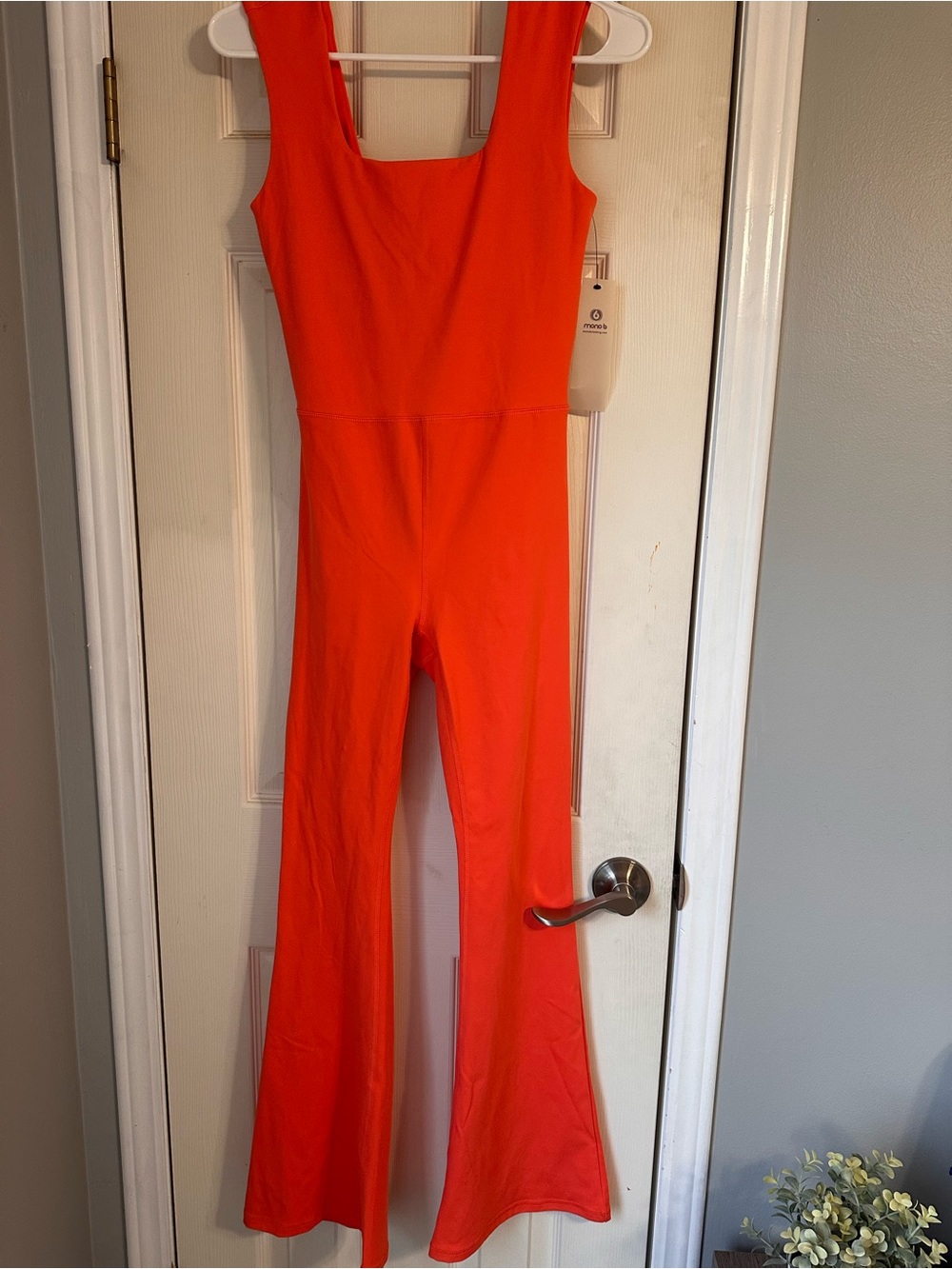 Hot Coral Women's Flare Jumpsuit